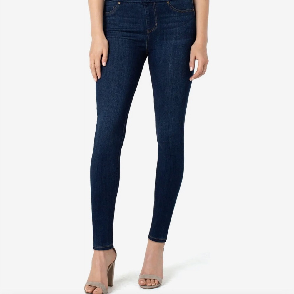Liverpool Women’s High Rise Ankle Blue Denim Pull-On Skinny Jeans 10/30